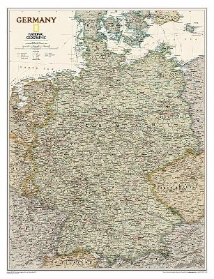 Germany Executive, Laminated - National Geographic Maps