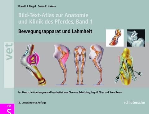 Bild-Text-Atlas zur Anatomie und Klinik des Pferdes. Band 1 - Ronald J Riegel, Susan E Hakola