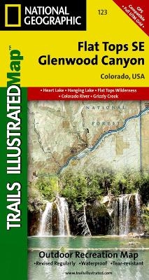 Flat Tops Se/glenwood Canyon - National Geographic Maps