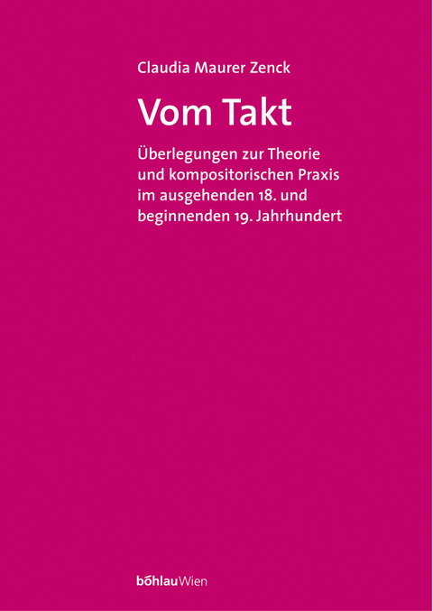 Vom Takt - Claudia Maurer Zenck