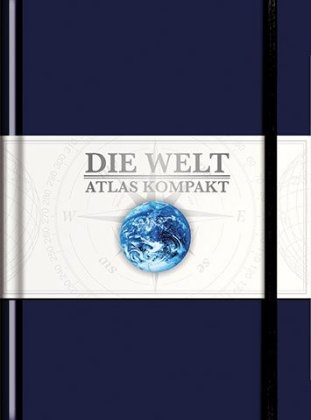 KUNTH Taschenatlas Die Welt - Atlas kompakt, blau - 