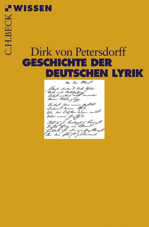 Geschichte der deutschen Lyrik - Dirk von Petersdorff