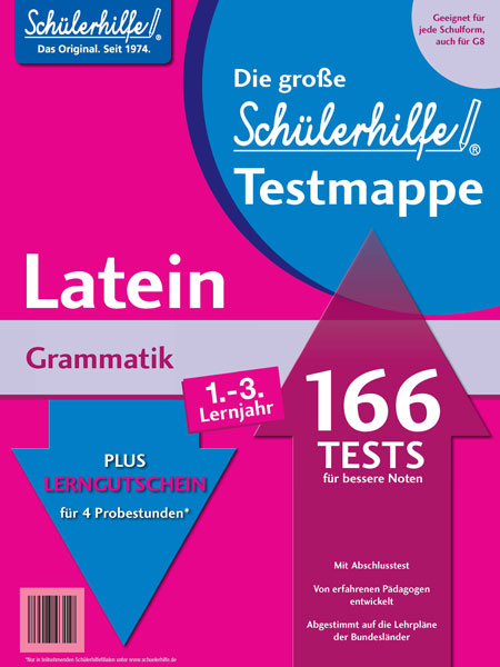 Testmappe Latein Grammatik (Lernjahr 1.-3.)