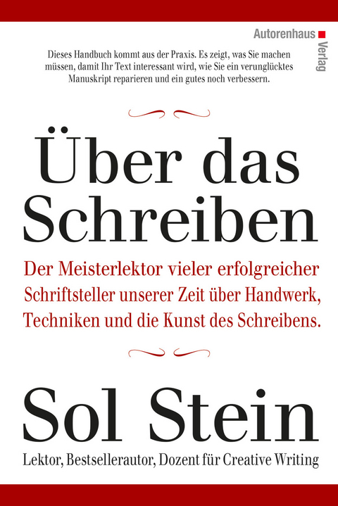 Über das Schreiben - Sol Stein