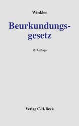 Beurkundungsgesetz - Karl Winkler, Theodor Keidel