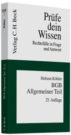 BGB Allgemeiner Teil - Helmut Köhler