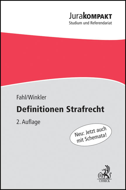 Definitionen Strafrecht - Christian Fahl, Klaus Winkler