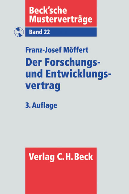 Der Forschungs- und Entwicklungsvertrag - Franz-Josef Möffert