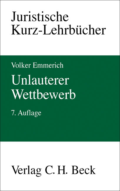 Unlauterer Wettbewerb - Volker Emmerich