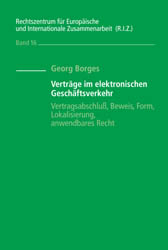 Verträge im elektronischen Geschäftsverkehr - Georg Borges