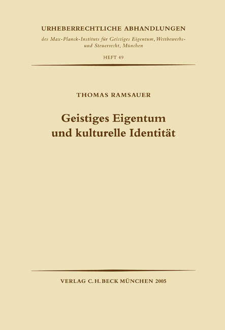 Geistiges Eigentum und kulturelle Identität - Thomas Ramsauer