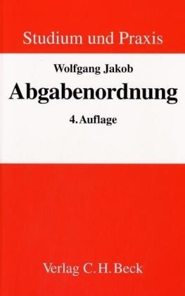 Abgabenordnung - Wolfgang Jakob