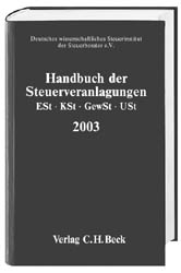 Handbuch der Steuerveranlagungen 2003