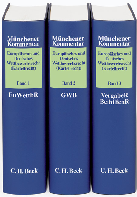 Münchener Kommentar zum Europäischen und Deutschen Wettbewerbsrecht (Kartellrecht)  Gesamtwerk