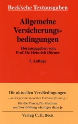 Allgemeine Versicherungsbedingungen - 