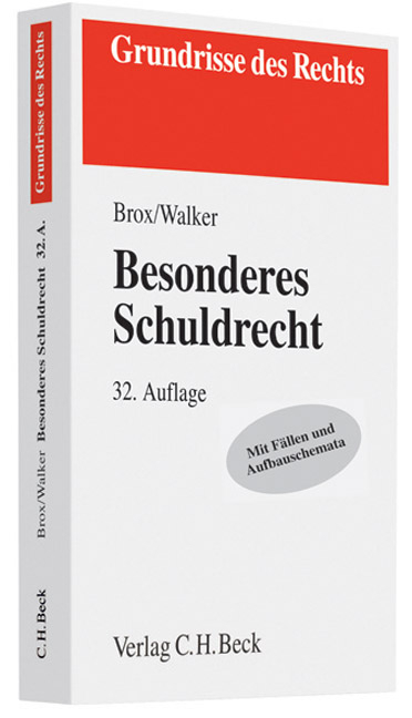 Besonderes Schuldrecht - Hans Brox, Wolf D Walker