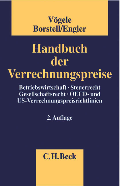 Handbuch der Verrechnungspreise - Alexander Vögele, Thomas Borstell, Gerhard Engler