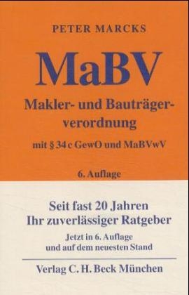 Makler- und Bauträgerverordnung (MaBV) - Peter Marcks