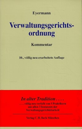 Verwaltungsgerichtsordnung - Erich Eyermann, Ludwig Fröhler