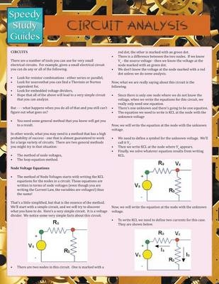 Circuit Analysis (Speedy Study Guide) -  Speedy Publishing LLC