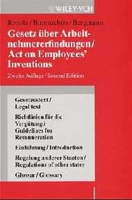 Gesetz Uber Arbeitnehmer-Erfindungen / Act on Employees' Inventions -  Reitzle,  BUTENSCHON,  Bergmann