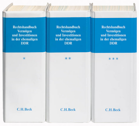 Rechtshandbuch Vermögen und Investitionen in der ehemaligen DDR - 