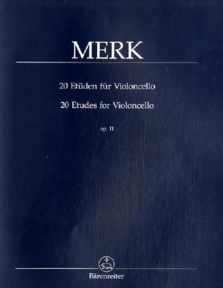 20 Etüden für Violoncello op.11. 20 Etudes for Violoncello - Joseph Merk