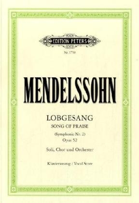 Lobgesang (Symphonie Nr.2 ) op.52, Klavierauszug - Felix Mendelssohn Bartholdy