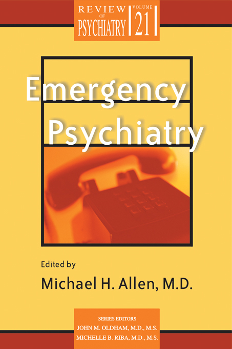 Emergency Psychiatry - 