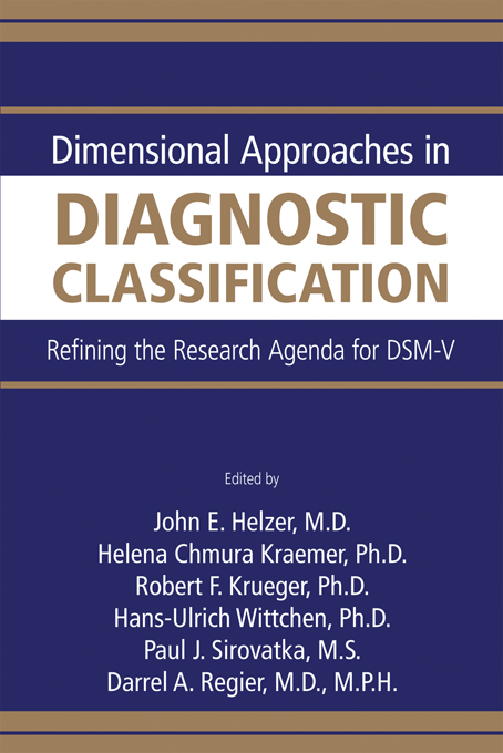 Dimensional Approaches in Diagnostic Classification - 