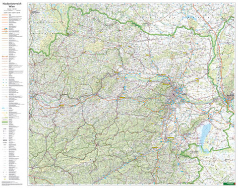 Niederösterreich - Wien, 1:200.000, Markiertafel - 