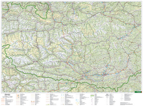 Kärnten • Osttirol, 1:200.000, Poster - 