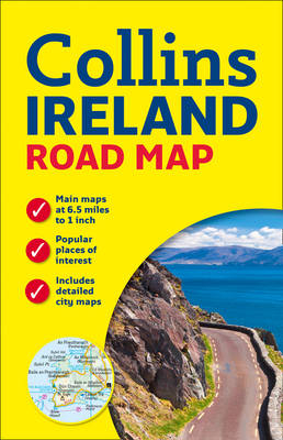 Ireland Road Map -  Collins Maps