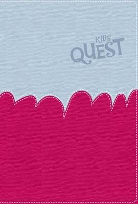 NIRV Kid's Quest Study Bible Light Blue/Hot Pink -  Zonderkidz