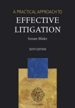 A Practical Approach to Effective Litigation - Susan H. Blake