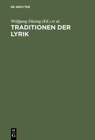 Traditionen der Lyrik - Wolfgang Düsing; Hans-Jürgen Schings; Stefan Trappen; Gottfried Willems