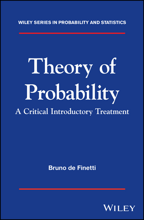 Theory of Probability -  Bruno de Finetti