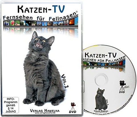 Katzen-TV - Fernsehen für Fellnasen - Vol. 1 - Der ultimative Katzenspaß! Das Geschenk für Katzen - Video für Katzen - 
