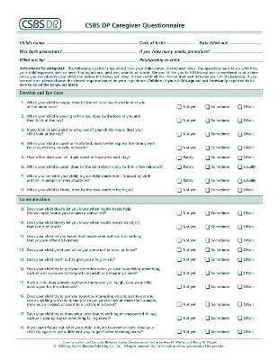 CSBS DP™ Caregiver Questionnaires - Amy M. Wetherby, Barry M. Prizant