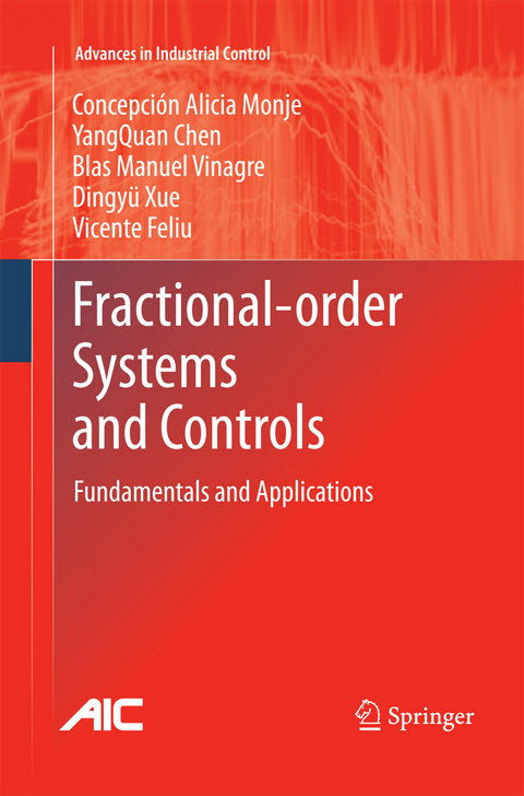 Fractional-order Systems and Controls - Concepción A. Monje, Yangquan Chen, Blas M. Vinagre, Dingyu Xue, Vicente Feliu-Batlle
