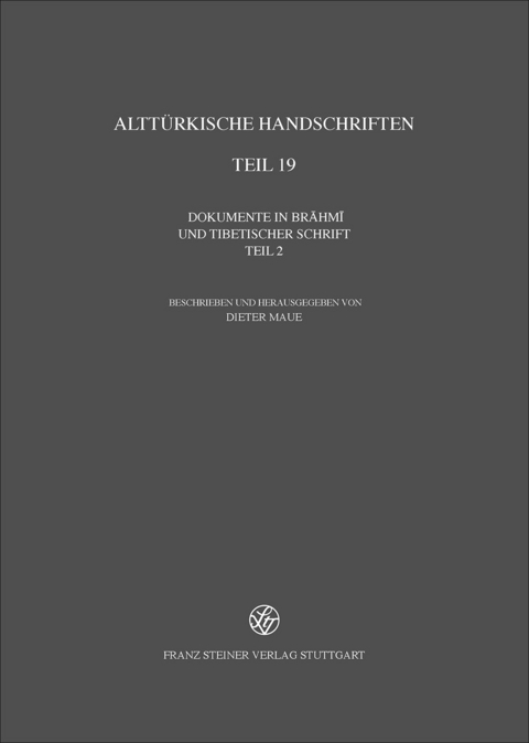 Alttürkische Handschriften