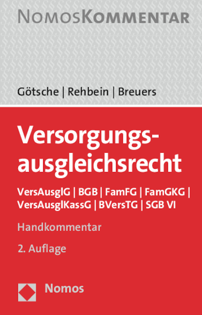 Versorgungsausgleichsrecht - Frank Götsche, Frank Rehbein, Christian Breuers