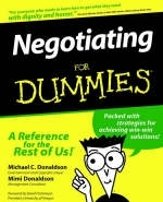 Negotiating For Dummies - Michael Donaldson, Mimi Donaldson