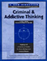 Criminal and Addictive Thinking Long Term  Facilitators Guide