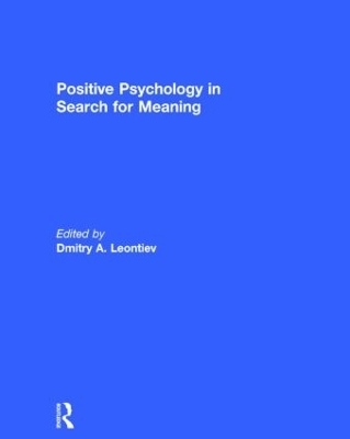 Positive Psychology in Search for Meaning - 