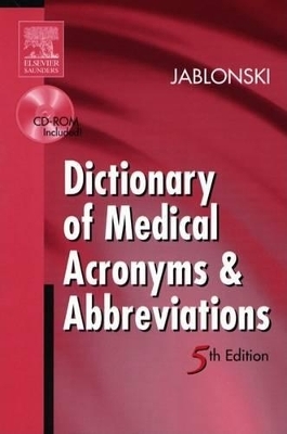 Dictionary of Medical Acronyms & Abbreviations - Stanley Jablonski