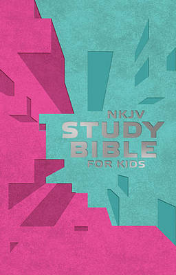 NKJV, Study Bible for Kids, Leatherflex, Pink/Teal