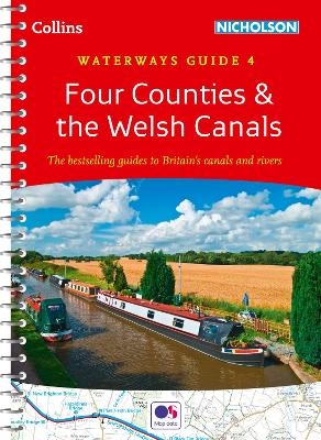 Four Counties & the Welsh Canals -  Collins Maps