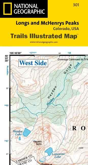 Tisp Longs Peak -  Rand McNally