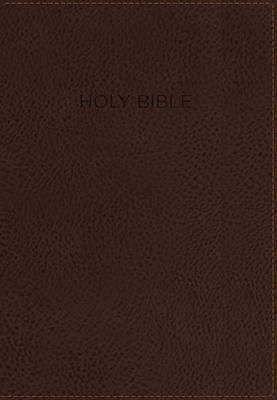 KJV, Foundation Study Bible, Leathersoft, Brown, Thumb Indexed, Red Letter -  Thomas Nelson